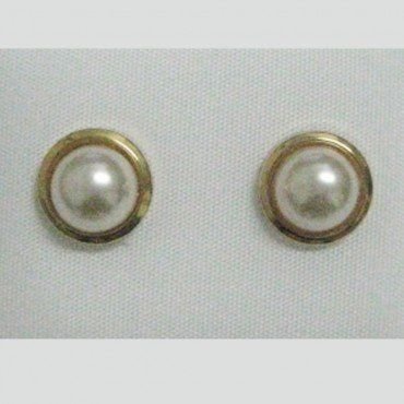 PENDIENTES ORO AMARILLO PERLA