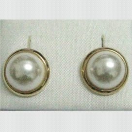 PENDIENTES ORO AMARILLO PERLA