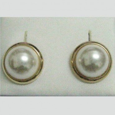 PENDIENTES ORO AMARILLO PERLA
