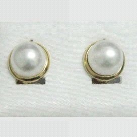 PENDIENTES ORO AMARILLO PERLA
