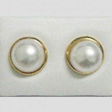 PENDIENTES ORO AMARILLO PERLA