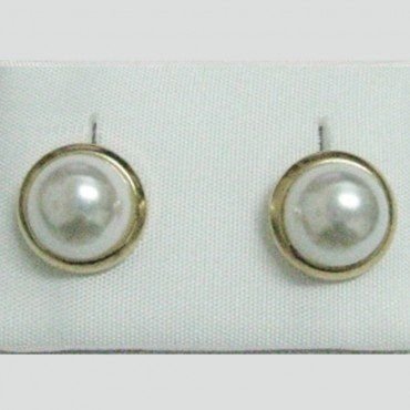 PENDIENTES ORO AMARILLO PERLA