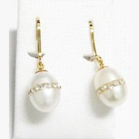 PENDIENTES ORO AMARILLO PERLA