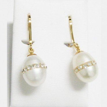 PENDIENTES ORO AMARILLO PERLA
