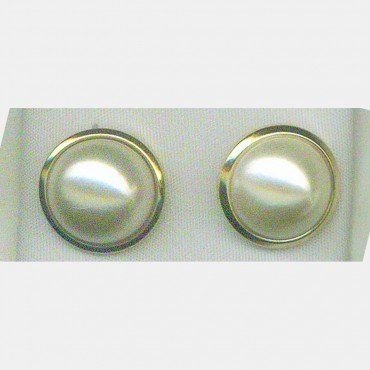 PENDIENTES ORO AMARILLO PERLA