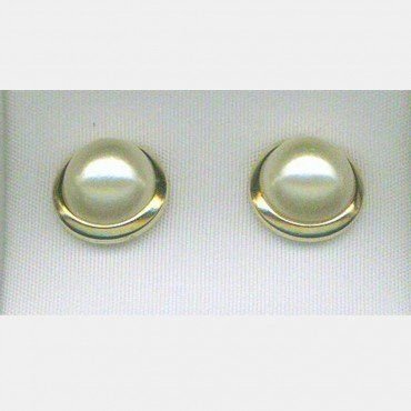 PENDIENTES ORO AMARILLO PERLA