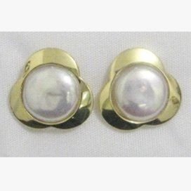 PENDIENTES ORO AMARILLO PERLA