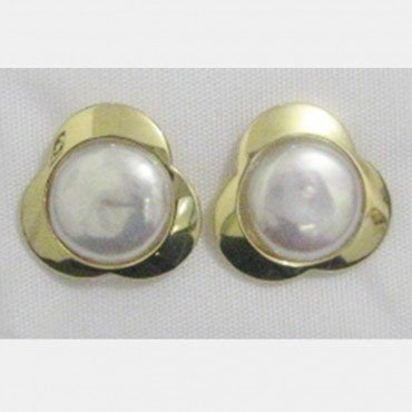 PENDIENTES ORO AMARILLO PERLA