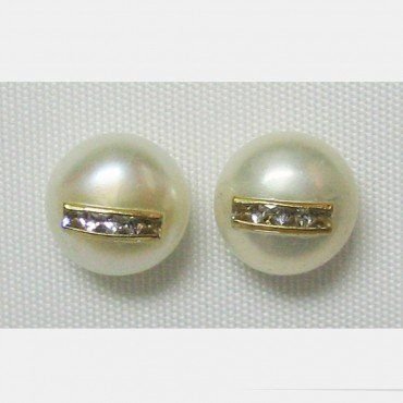 PENDIENTES ORO AMARILLO PERLA
