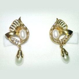 PENDIENTES ORO AMARILLO PERLA