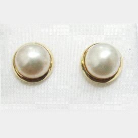 PENDIENTES ORO AMARILLO PERLA