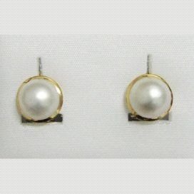 PENDIENTES AMARILLO PERLA JAPONESA