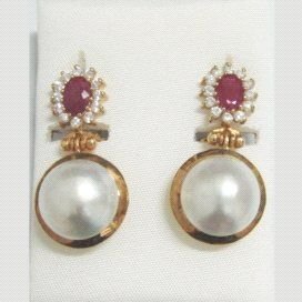 PENDIENTES AMARILLO PERLA JAPONESA