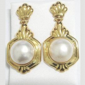 PENDIENTES AMARILLO PERLA JAPONESA