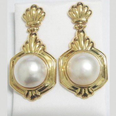 PENDIENTES AMARILLO PERLA JAPONESA