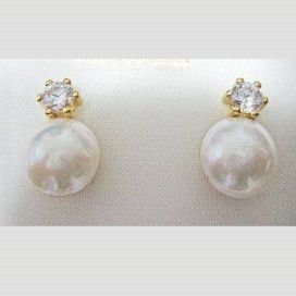 PENDIENTES AMARILLO PERLA JAPONESA