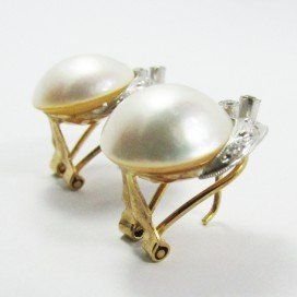 PENDIENTES BLANCO PERLA JAPONESA