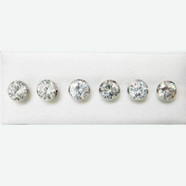 PENDIENTES ORO BLANCO PIEDRA