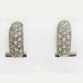 PENDIENTES ORO BLANCO PIEDRA