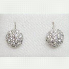 PENDIENTES ORO BLANCO PIEDRA