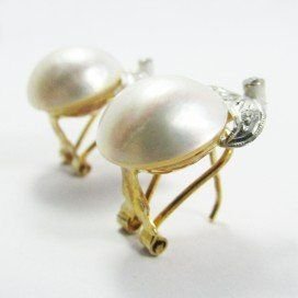 PENDIENTES BLANCO PERLA JAPONESA