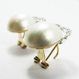 PENDIENTES BLANCO PERLA JAPONESA