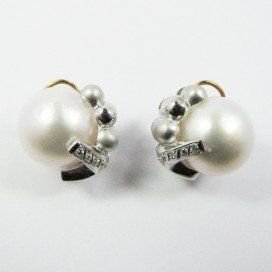 PENDIENTES BLANCO PERLA JAPONESA