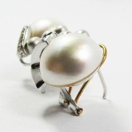 PENDIENTES BLANCO PERLA JAPONESA