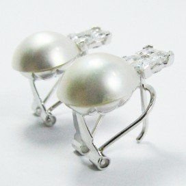 PENDIENTES BLANCO PERLA JAPONESA
