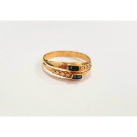 Sortija oro amarillo piedra  - 1