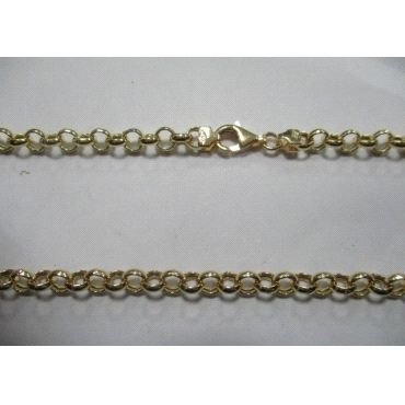 CADENAS AMARILLO 60 CM. ROLON  HUECO  7M/M                            