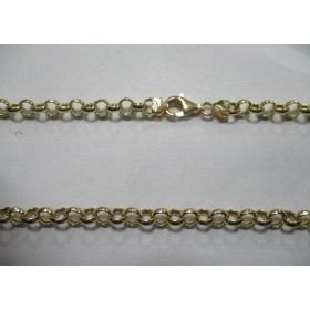 CADENAS AMARILLO 50 CM ROLON HUECA  5M/M                              