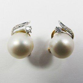 PENDIENTES BLANCO PERLA JAPONESA