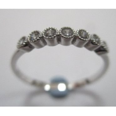 SORTIJA ORO BLANCO PIEDRA                                             