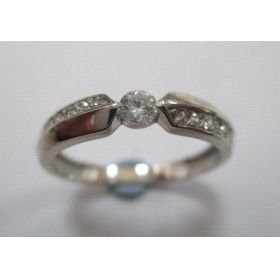 SORTIJA ORO BLANCO PIEDRA                                             