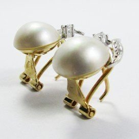 PENDIENTES BLANCO PERLA JAPONESA