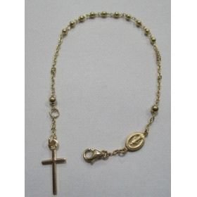 PULSERA SRA. ORO AMARILLO ITALIANO ROSARIO 2.5M/M                     