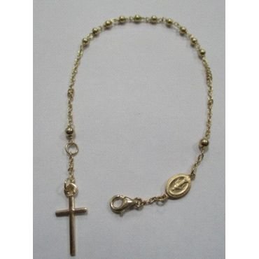 PULSERA SRA. ORO AMARILLO ITALIANO ROSARIO 2.5M/M                     