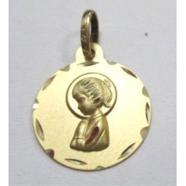 MEDALLA VIRGEN NIÑA 16 M.M.                                           