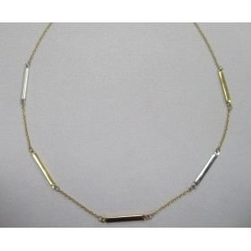 GARGANTILLA ORO BICOLOR COMBINADA                                     