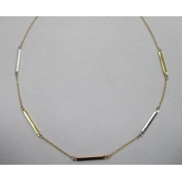 GARGANTILLA ORO BICOLOR COMBINADA                                     