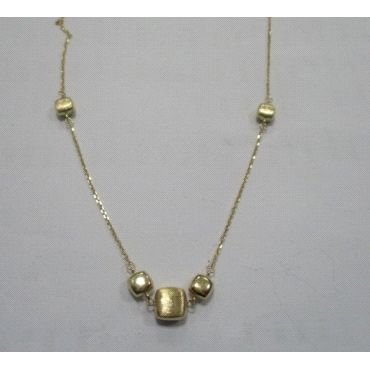GARGANTILLA ORO AMARILLO 45CM FORZADA MOTIVOS                         