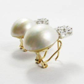 PENDIENTES BLANCO PERLA JAPONESA