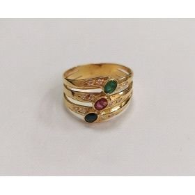 SORTIJA ORO AMARILLO PIEDRA                                           