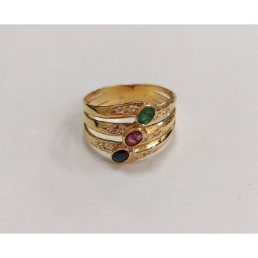 SORTIJA ORO AMARILLO PIEDRA                                           