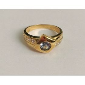 SORTIJA ORO AMARILLO PIEDRA                                           
