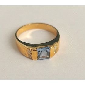 SORTIJA ORO AMARILLO PIEDRA                                           