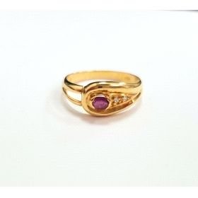 SORTIJA ORO AMARILLO PIEDRA                                           