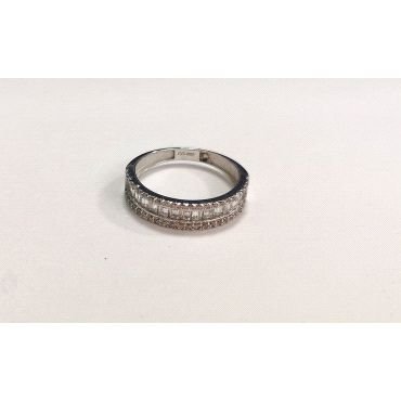SORTIJA ORO BLANCO PIEDRA                                             