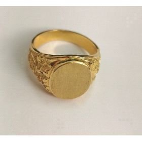 SELLO CABALLERO ORO AMARILLO SEMI HUECO                               